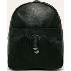 Answear - Plecak. Czarne plecaki damskie ANSWEAR, bez wzorów, ze skóry ekologicznej, eleganckie. W wyprzedaży za 59,90 zł.