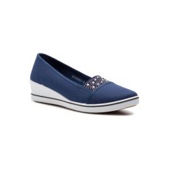NYLON RED WSSB851-8. Niebieskie trampki i tenisówki damskie z nylonu. Za 39,99 zł.