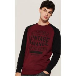 Bluza z raglanowym rękawem - Bordowy. Czerwone bluzy męskie rozpinane House, l. Za 79,99 zł.