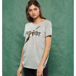 T-shirty damskie: T-shirt z nadrukiem harry potter - Jasny szar