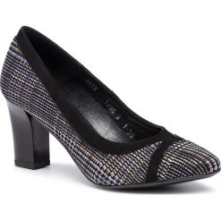 Półbuty ANN MEX - 0573 04KR Fiolet Kratka. Czarne półbuty damskie Ann Mex, w kratkę, ze skóry, eleganckie, bez obcasa, na obcasie, bez zapięcia. W wyprzedaży za 209,00 zł.