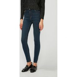 Medicine - Jeansy Basic. Niebieskie jeansy damskie skinny marki MEDICINE, z elastanu, z podwyższonym stanem. W wyprzedaży za 79,90 zł.