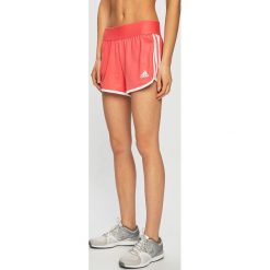 Adidas Performance - Szorty. Różowe spodenki sportowe damskie adidas Performance, s, bez wzorów, z bawełny, sportowe. W wyprzedaży za 119,90 zł.