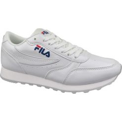 Fila Orbit Zeppa Low Wmn 1010454-1FG. Białe buty sportowe damskie Fila, bez wzorów, ze skóry, sportowe. W wyprzedaży za 249,99 zł.