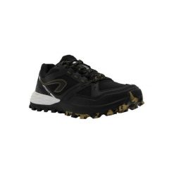 Buty do biegania męskie TRAIL MT2 czarno-brązowe. Czarne buty sportowe męskie KALENJI, z poliesteru, bez zapięcia, do biegania. Za 279,99 zł.