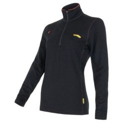 Sensor Merino Upper bluza damska Zip Black XL. Czarne bluzy sportowe damskie Sensor, xl, bez wzorów, z wełny, bez rękawów, bez kaptura. W wyprzedaży za 329,00 zł.