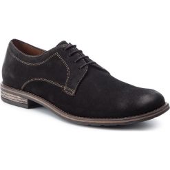 Półbuty GINO ROSSI - Aldo MPV609-S03-0567-9900-0 99. Czarne półbuty męskie Gino Rossi, na co dzień, bez wzorów, ze skóry, eleganckie, bez zapięcia. W wyprzedaży za 219,00 zł.