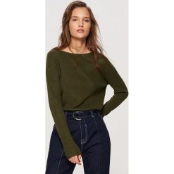 Odzież damska: Sweter z lekkiej dzianiny - Khaki