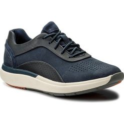 Sneakersy CLARKS - Un Cruise Lace 261326704 Navy Combi. Niebieskie półbuty damskie Clarks, ze skóry ekologicznej. W wyprzedaży za 299,00 zł.