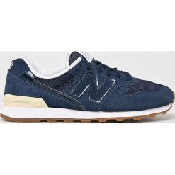 New Balance - Buty WR996FSC. Niebieskie buty sportowe damskie New Balance, bez wzorów, ze skóry, sportowe. W wyprzedaży za 239,90 zł.