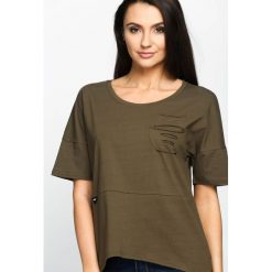 Bluzki, topy, tuniki: Khaki T-shirt Daily