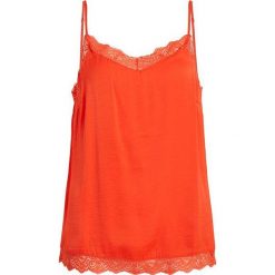 VILA Top damski Cava Lace Single t-Fav Cherry Tomato (rozmiar XS). Czerwone topy damskie Vila, xs, bez wzorów, bez kołnierzyka. W wyprzedaży za 85,00 zł.
