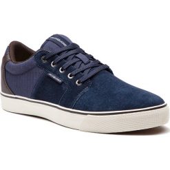 Tenisówki JACK&JONES - Jfwbanda 12140931 Navy. Niebieskie tenisówki męskie marki Jack&Jones, ze skóry. W wyprzedaży za 189,00 zł.