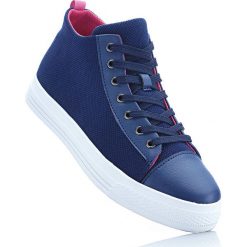 Wysokie sneakersy bonprix ciemnoniebiesko-różowy. Buty sportowe damskie bonprix. Za 49,99 zł.