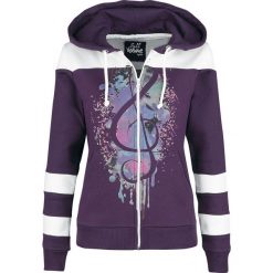 Full Volume by EMP Freaking Out Loud Bluza z kapturem rozpinana damska purpurowy/biały. Różowe bluzy damskie z kapturem marki Full Volume by EMP, l, z nadrukiem. Za 129,90 zł.