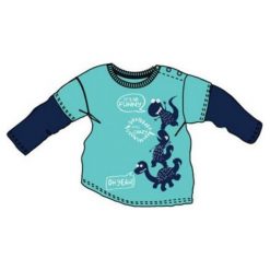 Carodel Koszulka Chłopięca Z Dinozaurami 68 Niebieski/Turkusowy. Niebieskie t-shirty chłopięce marki Carodel. Za 29,00 zł.