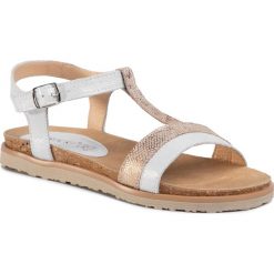 Sandały LASOCKI - ARC-MARINA-02 Silver. Szare klapki damskie Lasocki, bez wzorów, ze skóry, bez obcasa. Za 129,99 zł.