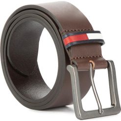 Pasek Męski TOMMY JEANS - Tjm Flag Inlay Belt 4.0 AM0AM05141 0LU. Pomarańczowe paski męskie Tommy Jeans, w paski, z jeansu. W wyprzedaży za 169,00 zł.