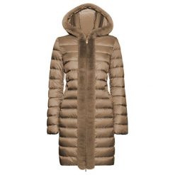 Geox Blenda Long Jkt Powder Taupe w8425j-t2449-f5170 Damska Kurtka (Rozmiar 44). Brązowe kurtki damskie Geox, bez wzorów, eleganckie. W wyprzedaży za 795,00 zł.