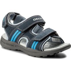 Sandały GEOX - J Vaniett B. B J825XB 015CE C4231 S Navy/Sky. Niebieskie sandały chłopięce marki Geox, z materiału. Za 199,00 zł.