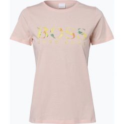 T-shirty damskie: BOSS Casual – T-shirt damski – Tiboss, różowy