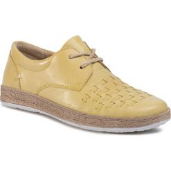 Espadryle LASOCKI - WI16-2202-01 Yellow. Żółte espadryle damskie Lasocki, bez wzorów, ze skóry, bez obcasa, na płaskiej podeszwie. Za 159,99 zł.