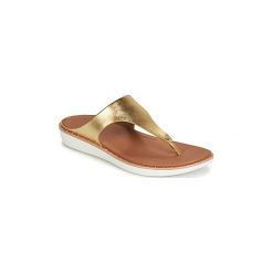 Japonki FitFlop BANDA II. Żółte klapki damskie FitFlop, bez wzorów, bez obcasa. W wyprzedaży za 407,20 zł.