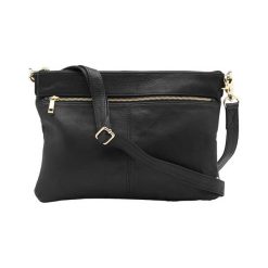 DEPECHE. Torba skórzana Computer czarny female czarny. Czarne torebki klasyczne damskie w paski, ze skóry, eleganckie. Za 579,00 zł.