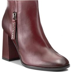 Buty zimowe damskie: Botki SOLO FEMME - 45604-01-H08/000-13-00 Bordo