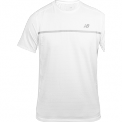 New Balance MT63412WT. Szare koszulki męskie New Balance, na jesień, m, bez wzorów, z poliesteru, sportowe, bez kołnierzyka, bez rękawów. Za 79,99 zł.