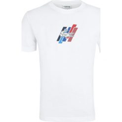 T- shirt Lacoste. Białe t-shirty męskie Lacoste, m, bez wzorów, bez kołnierzyka. Za 149,00 zł.