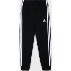 Adidas Performance - Spodnie dziecięce 140-176 cm. Czarne spodnie chłopięce adidas Performance, bez wzorów, z bawełny, sportowe. Za 159,90 zł.