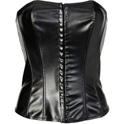 Gorset bonprix czarny. Czarne body damskie marki bonprix, z haftami. Za 54,99 zł.
