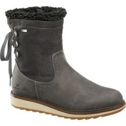 Botki damskie Tom Tailor popielate. Szare botki damskie na zamek marki Tom Tailor, z materiału, na zamek. Za 299,90 zł.