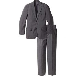 Garnitury: Garnitur (2 części) Regular Fit bonprix szary melanż