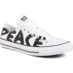 Trampki CONVERSE - Ctas Ox 167894C White/Black/White. Białe trampki i tenisówki damskie Converse, bez wzorów, z gumy, bez zapięcia. W wyprzedaży za 199,00 zł.