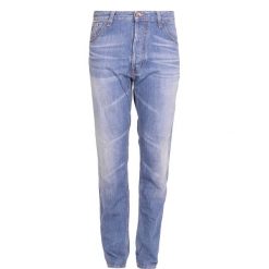 Guess Jeansy "Klayton". Czerwone jeansy męskie Guess, z aplikacjami, z jeansu. Za 199,00 zł.