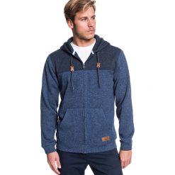 Kurtka polarowa "Keller" w kolorze niebieskim. Niebieskie bluzy męskie Quiksilver, s, z aplikacjami, ze skóry, z kapturem. W wyprzedaży za 149,95 zł.