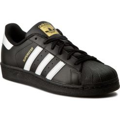 Buty adidas - Superstar Foundation B27140 Cblack/Ftwwht/Cblack. Czarne buty sportowe damskie Adidas, bez wzorów, ze skóry, eleganckie, adidas superstar. W wyprzedaży za 339,00 zł.