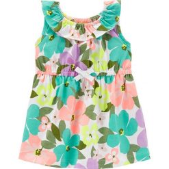 Sukienka ze wzorem. Sukienki niemowlęce Carter's. W wyprzedaży za 35,95 zł.
