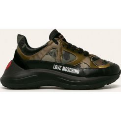 Love Moschino - Buty. Żółte buty sportowe damskie ze skóry, sportowe. W wyprzedaży za 639,90 zł.