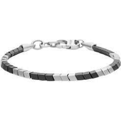 Fossil - Bransoletka. Szare bransoletki męskie Fossil, ze stali. Za 259,90 zł.