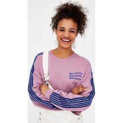 Bluzy damskie: Bluza z paskami z aksamitu