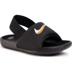 Sandały NIKE - Kawa Slide (Td) BV1094 003 Black/Metallic Gold. Czarne sandały chłopięce Nike, z tworzywa sztucznego, bez zapięcia. Za 99,00 zł.