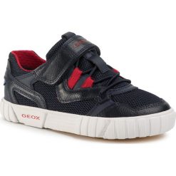 Sneakersy GEOX - J Kilwi B.D J02A7D 014BU C0735 M Navy/Red. Niebieskie trampki chłopięce Geox, bez wzorów, ze skóry ekologicznej, na rzepy. Za 279,00 zł.