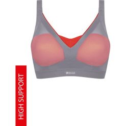 Biustonosz sportowy Shock Absorber S015F Grey. Szare biustonosze sportowe Astratex, z haftami, z materiału. Za 200,78 zł.