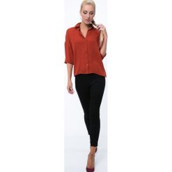 Koszula luźna ruda MP25814. Czerwone koszule damskie Fasardi, m, bez wzorów, bez kołnierzyka, bez rękawów. Za 59,00 zł.