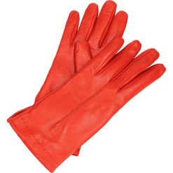 Rękawiczki - 1CF P ROSSO. Czerwone rękawiczki damskie Venezia, ze skóry. Za 129,00 zł.