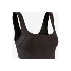 Stanik Gym & Pilates. Szare biustonosze sportowe damskie DOMYOS, s, bez wzorów, z elastanu, na jogę i pilates. Za 34,99 zł.