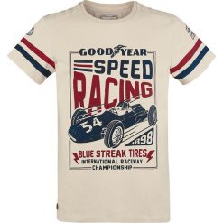 T-shirty męskie z nadrukiem: GoodYear Speed Racing T-Shirt beżowy